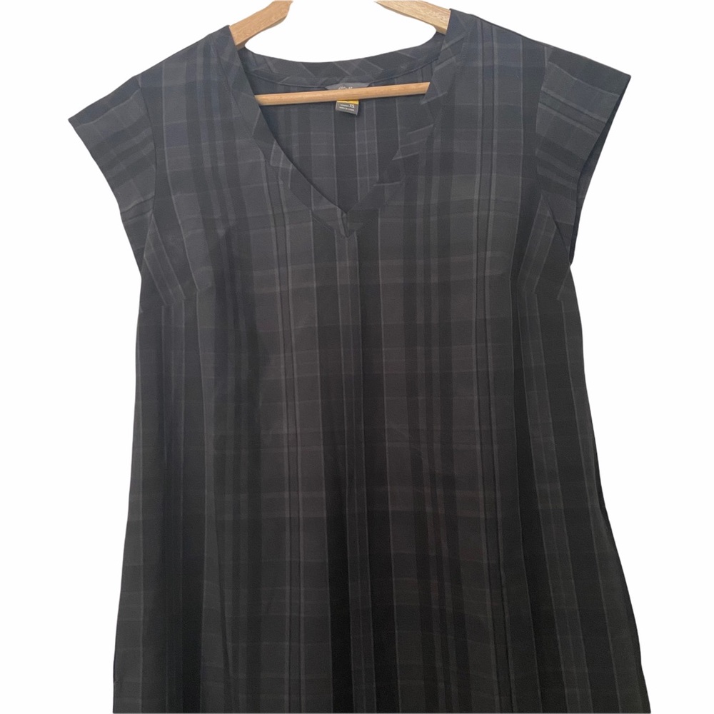 Eddie Bauer Plaid Travel Skater Dress Size XS